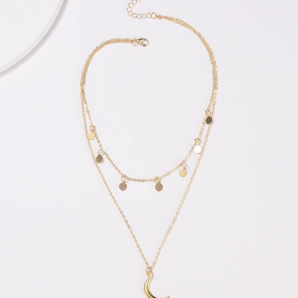 NWT Moon 🌚 Layered Necklace - Picture 2 of 5